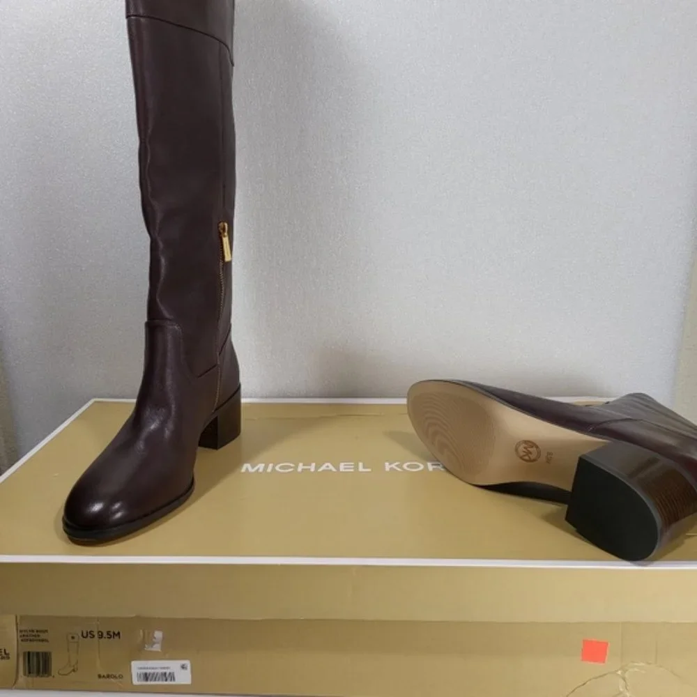 Michael Kors Women's Leather Dylyn Barolo SIZE-9.5- M - Picture 5 of 8